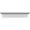 Ekena Millwork 69" Bottom Width x 73 3/4" Top Width x 6 1/4"H x 1 3/4"P Strickland Crosshead CRH06X69ST-1 - alternate 1
